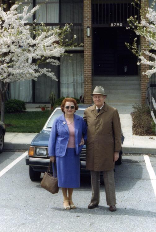 in front of my first appartment, Columbia, MD, circa 1981